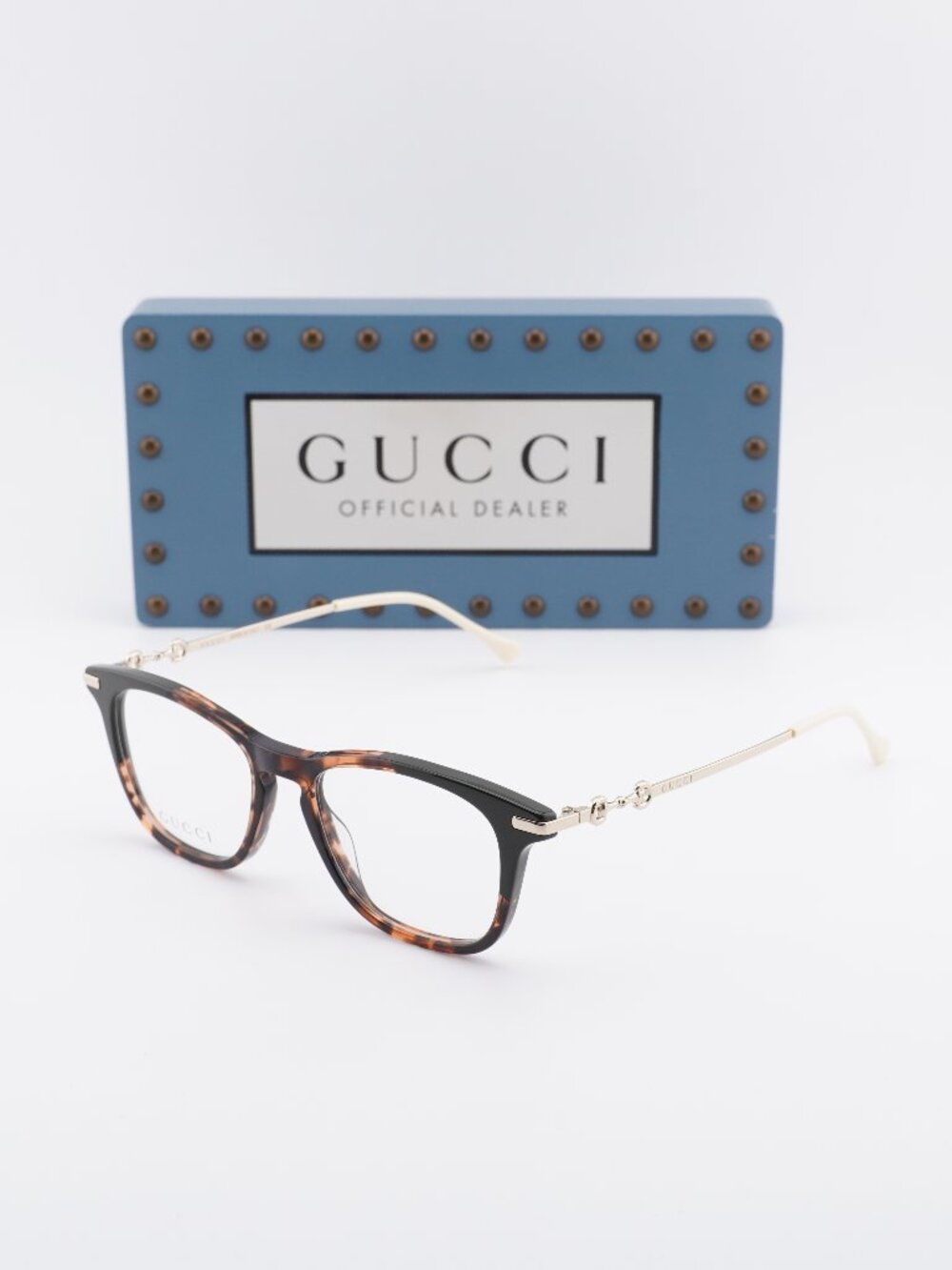 Gucci GG0919O 003 Square Eyeglasses - Havana/Gold 50mm